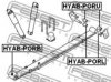 FEBEST HYAB-PORB Bush, leaf spring